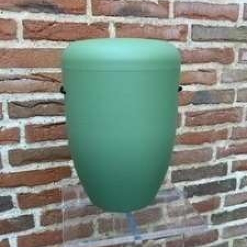 Grøn urne i mat og stilrent design